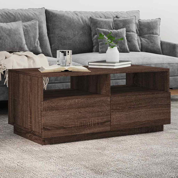 Măsuță De Cafea Cu Lumini Led, , 50X49X40 Cm