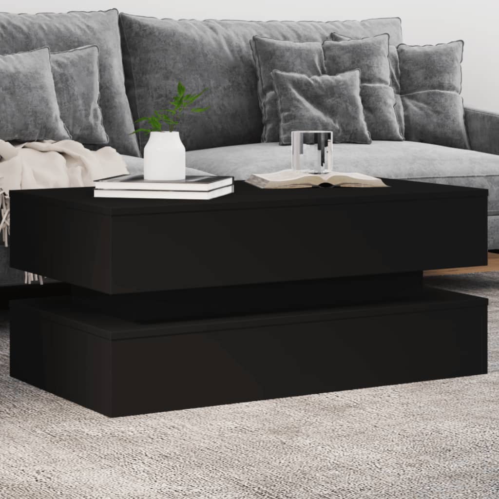 Măsuță De Cafea Cu Lumini Led, , 50X50X40 Cm