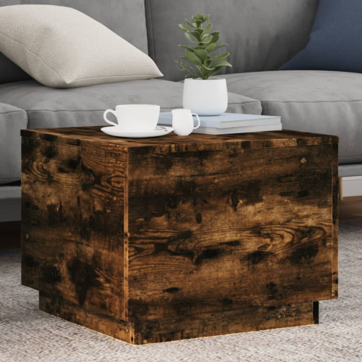 Măsuță De Cafea Cu Lumini Led, , 90X50X40 Cm