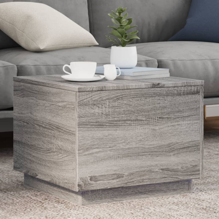 Măsuță De Cafea Cu Lumini Led, , 90X50X40 Cm