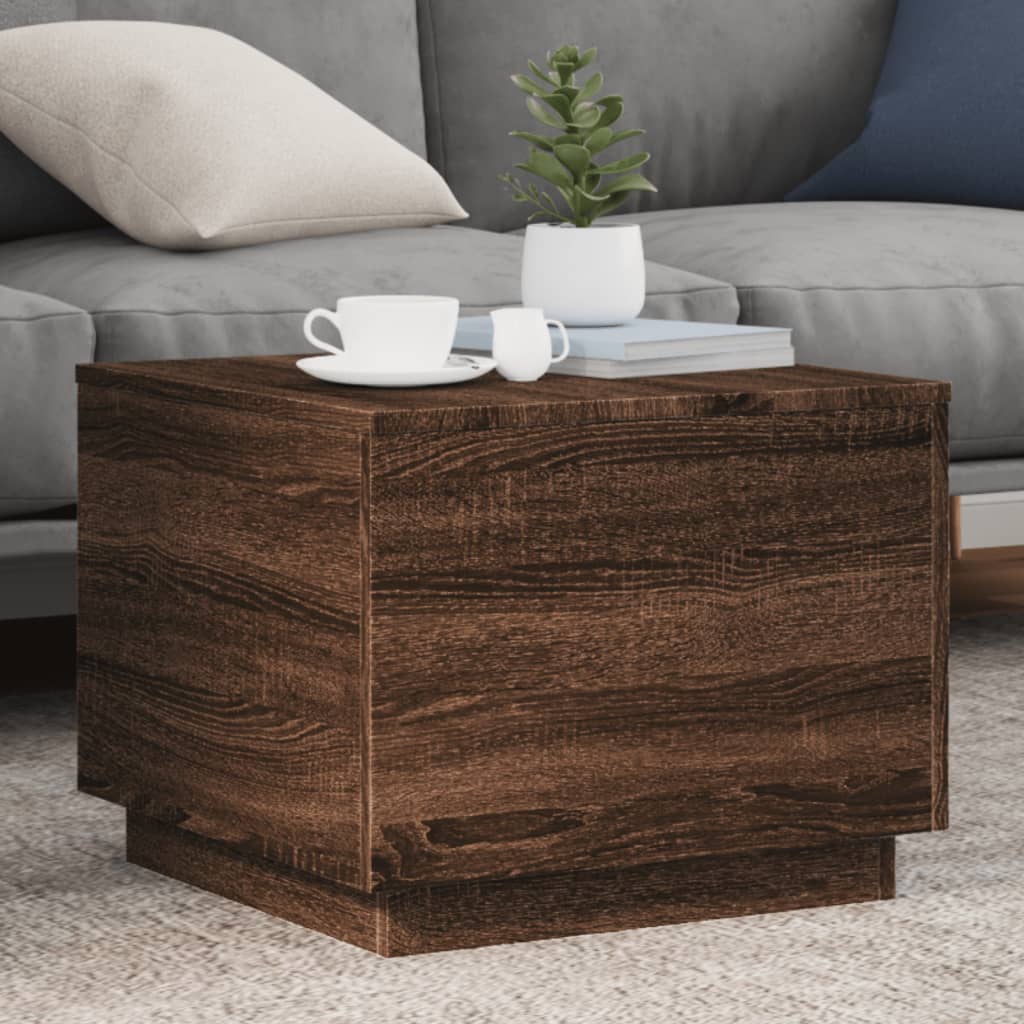 Măsuță De Cafea Cu Lumini Led, , 90X50X40 Cm