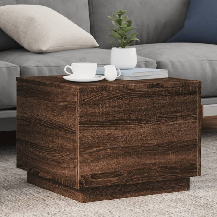 Măsuță De Cafea Cu Lumini Led, , 90X50X40 Cm