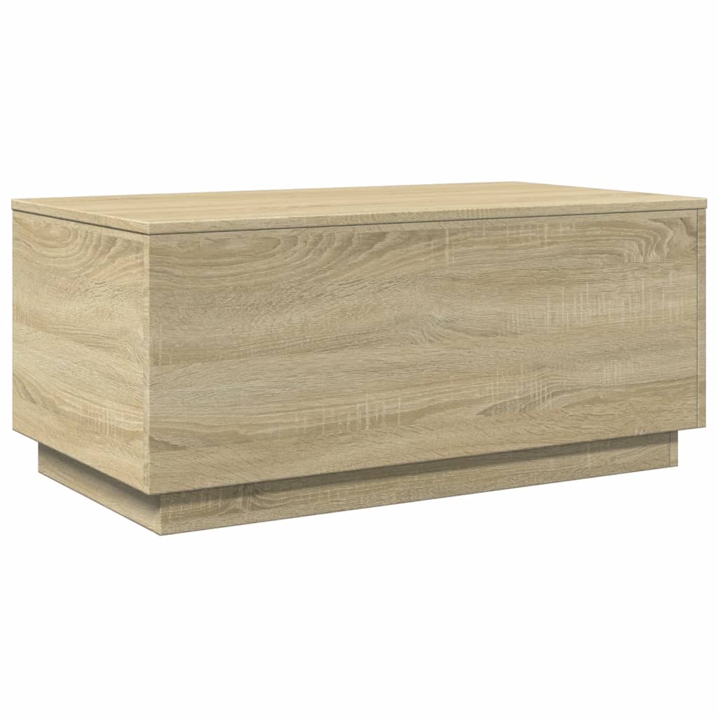 Măsuță De Cafea Cu Lumini Led, , 90X50X40 Cm