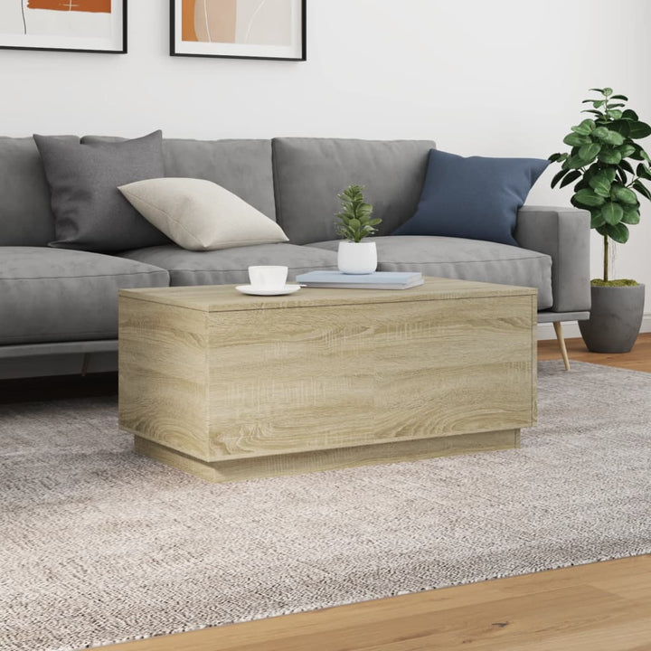 Măsuță De Cafea Cu Lumini Led, , 90X50X40 Cm