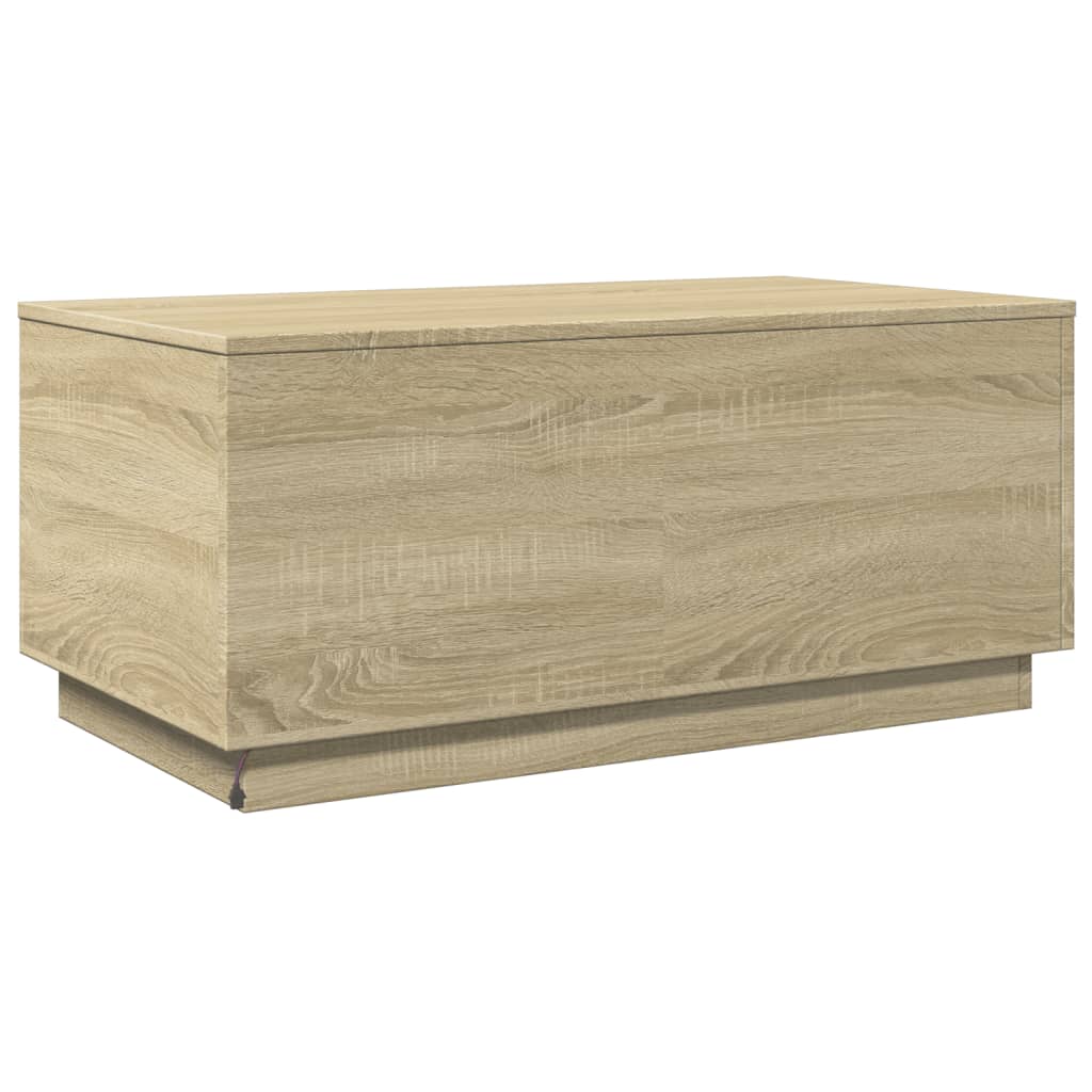 Măsuță De Cafea Cu Lumini Led, , 90X50X40 Cm