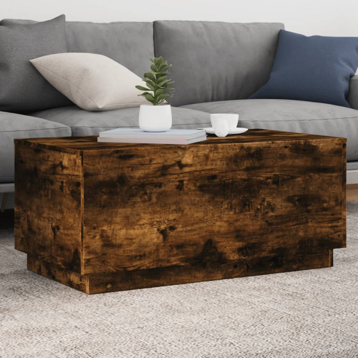 Măsuță De Cafea Cu Lumini Led, , 90X50X40 Cm