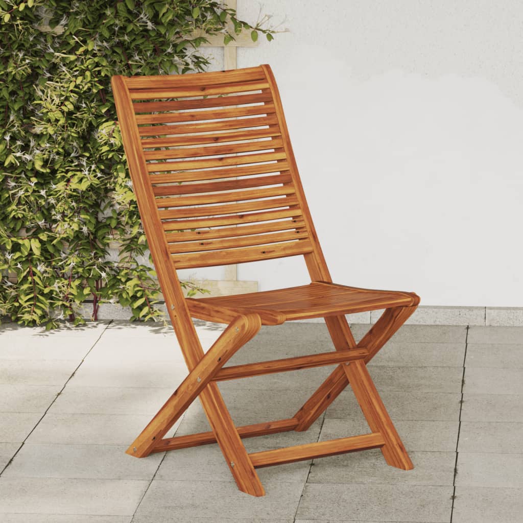 Scaune Grădină Pliabile 8 Buc. 51X66X95 Cm Lemn Masiv Acacia