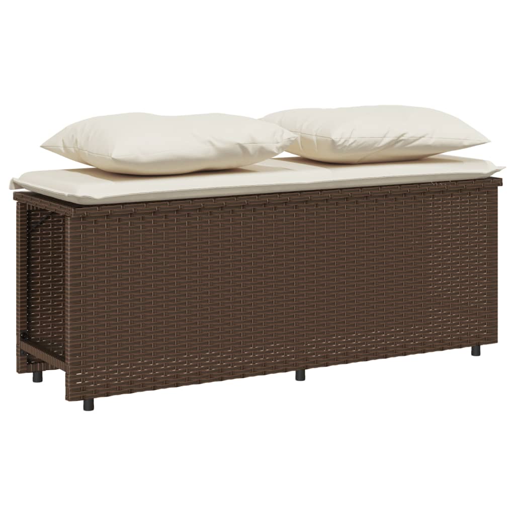 Set Mobilier De Grădină Cu Perne, 3 Piese, , Poliratan