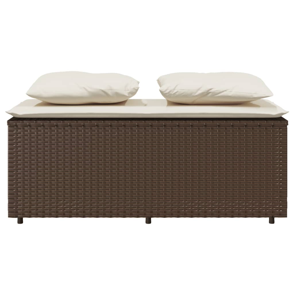 Set Mobilier De Grădină Cu Perne, 3 Piese, , Poliratan