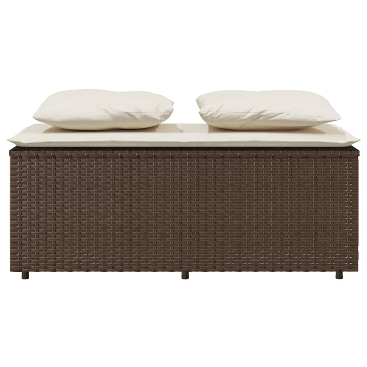 Set Mobilier De Grădină Cu Perne, 3 Piese, , Poliratan