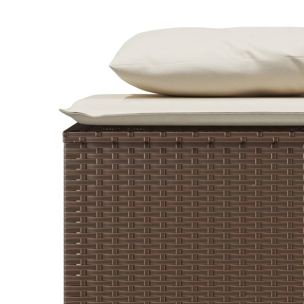 Set Mobilier De Grădină Cu Perne, 3 Piese, , Poliratan