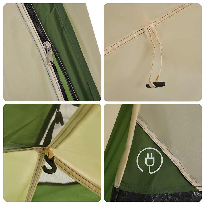 Cort De Camping Cupolă 4 Persoane, Setare Rapidă,