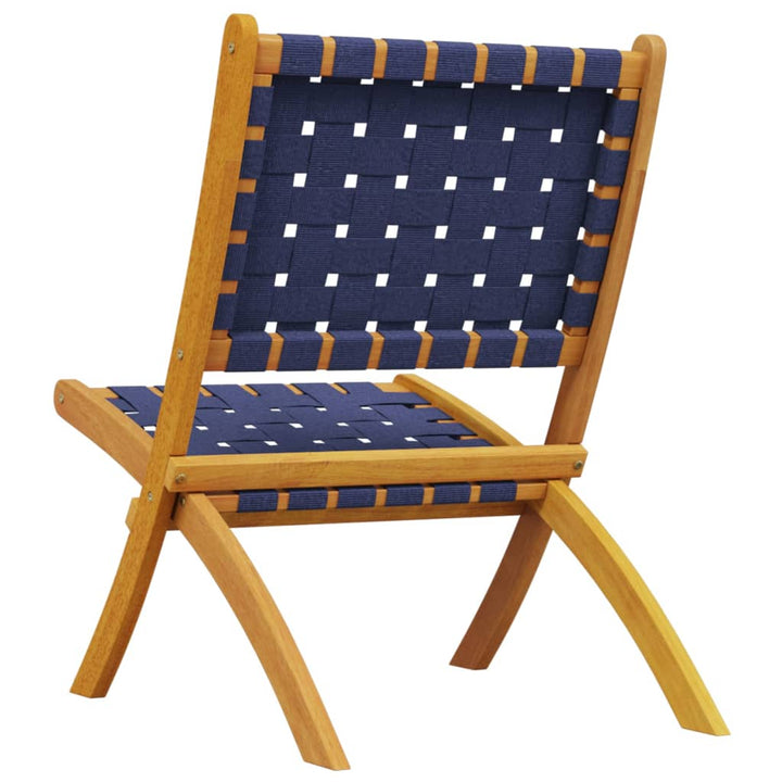 Scaune De Grădină Pliante 2 Buc. Lemn Masiv Acacia/Textil