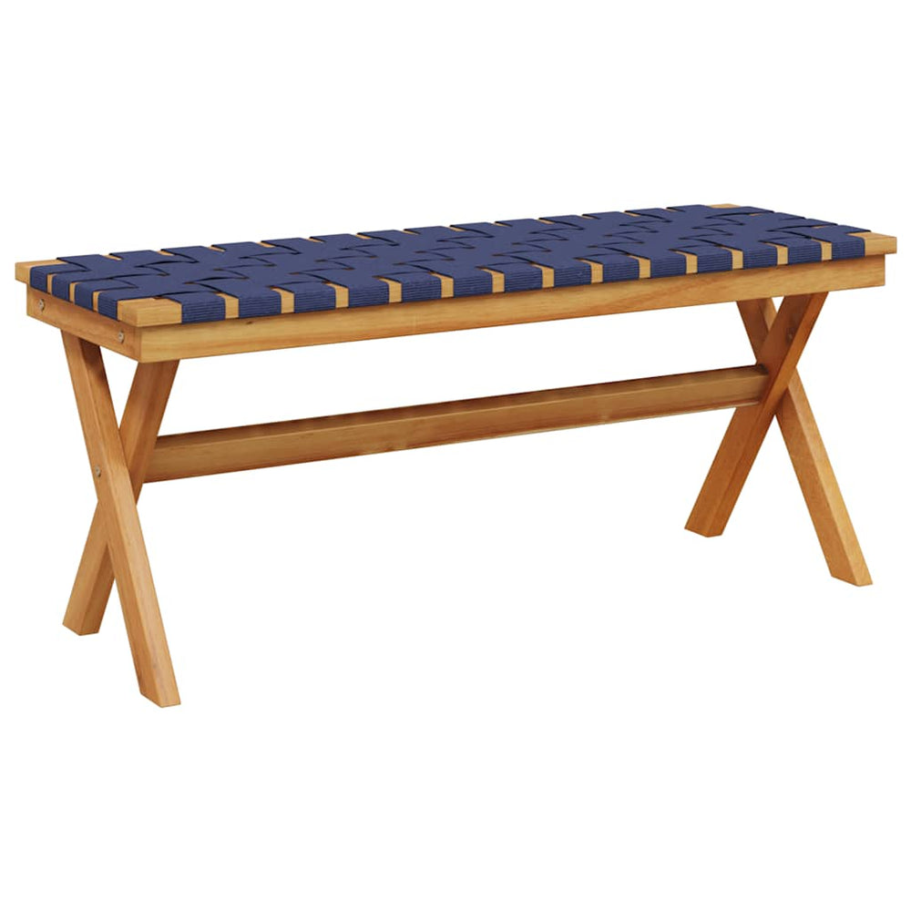 Bancă De Grădină, Închis, Lemn Masiv Acacia/Textil