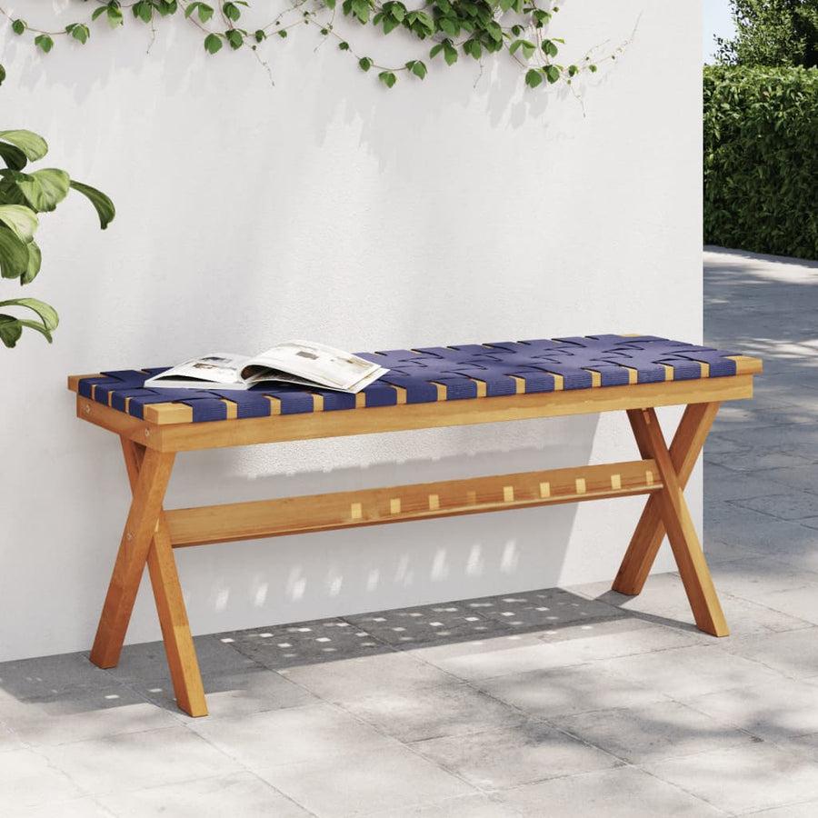 Bancă De Grădină, Închis, Lemn Masiv Acacia/Textil