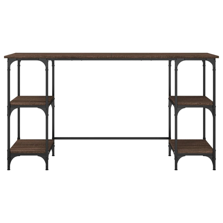 Birou, Stejar Maro, 140X50X75 Cm, Metal Și Lemn Prelucrat