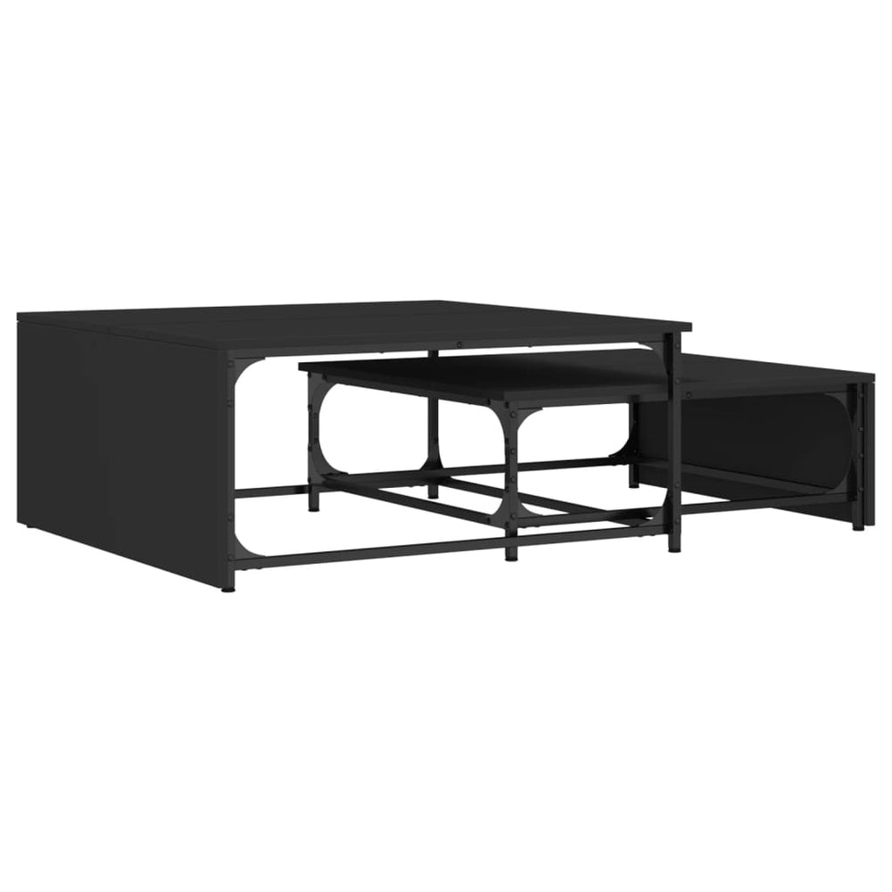 Mese Suprapuse De Cafea, 2 Buc., , Lemn Prelucrat/Metal