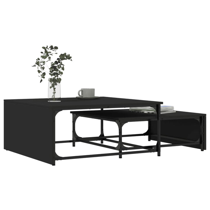 Mese Suprapuse De Cafea, 2 Buc., , Lemn Prelucrat/Metal