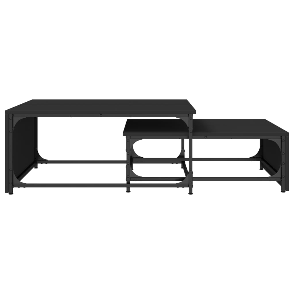 Mese Suprapuse De Cafea, 2 Buc., , Lemn Prelucrat/Metal