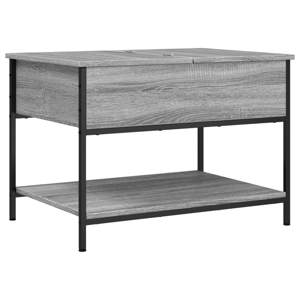 Măsuță De Cafea 70X50X50 Cm Lemn Prelucrat Și Metal