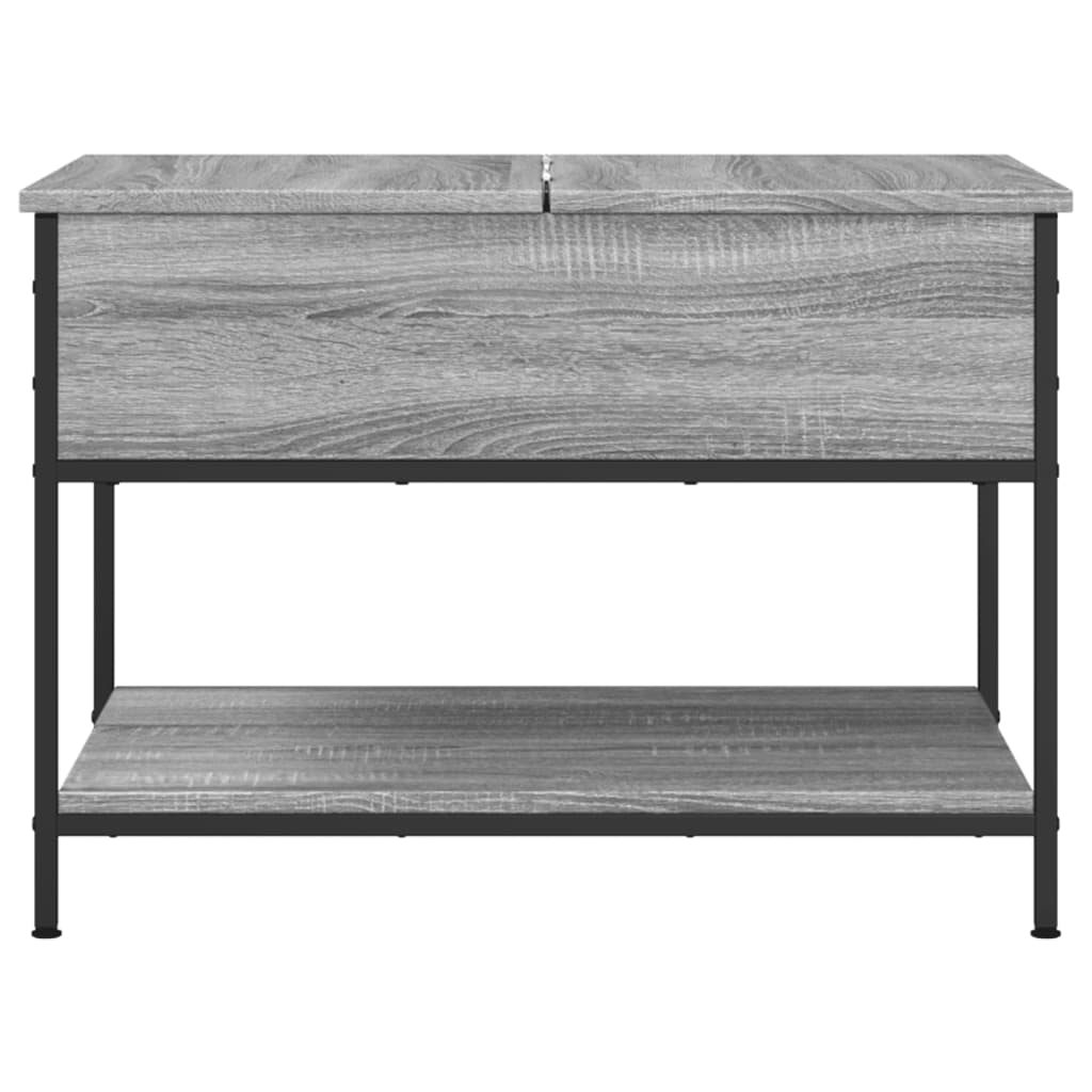 Măsuță De Cafea 70X50X50 Cm Lemn Prelucrat Și Metal