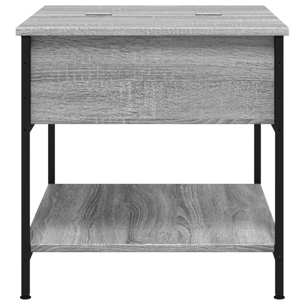 Măsuță De Cafea 70X50X50 Cm Lemn Prelucrat Și Metal