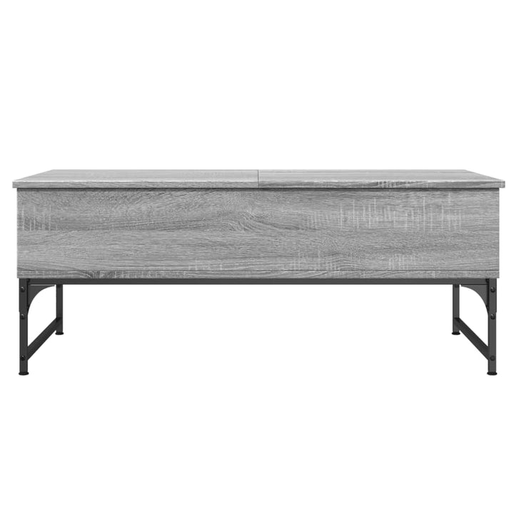 Măsuță De Cafea, Gri Sonoma, 100X50X40 Cm, Lemn Prelucrat/Metal