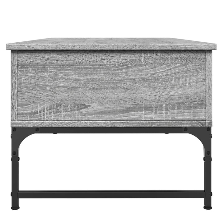 Măsuță De Cafea, Gri Sonoma, 100X50X40 Cm, Lemn Prelucrat/Metal