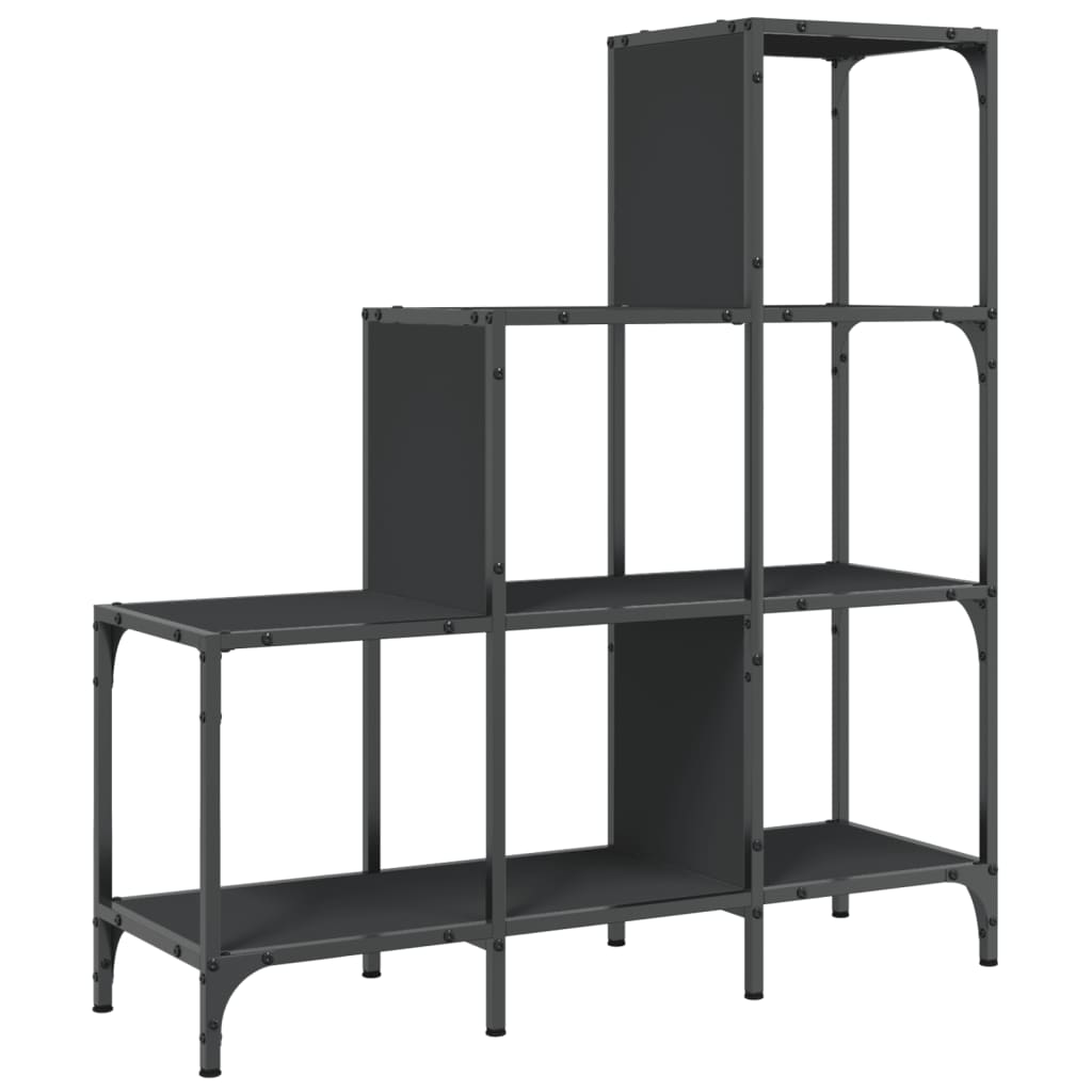 Bibliotecă, , 92X30X, Lemn Prelucrat Și Metal