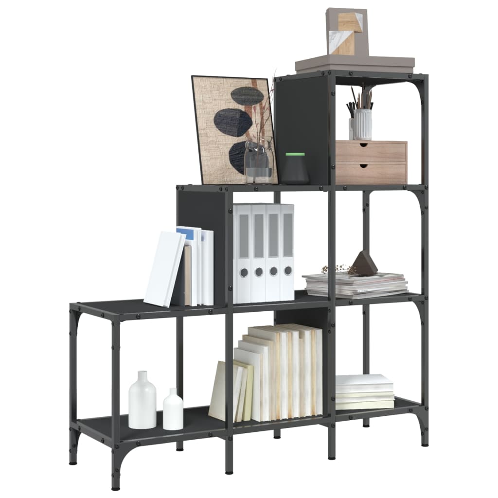Bibliotecă, , 92X30X, Lemn Prelucrat Și Metal