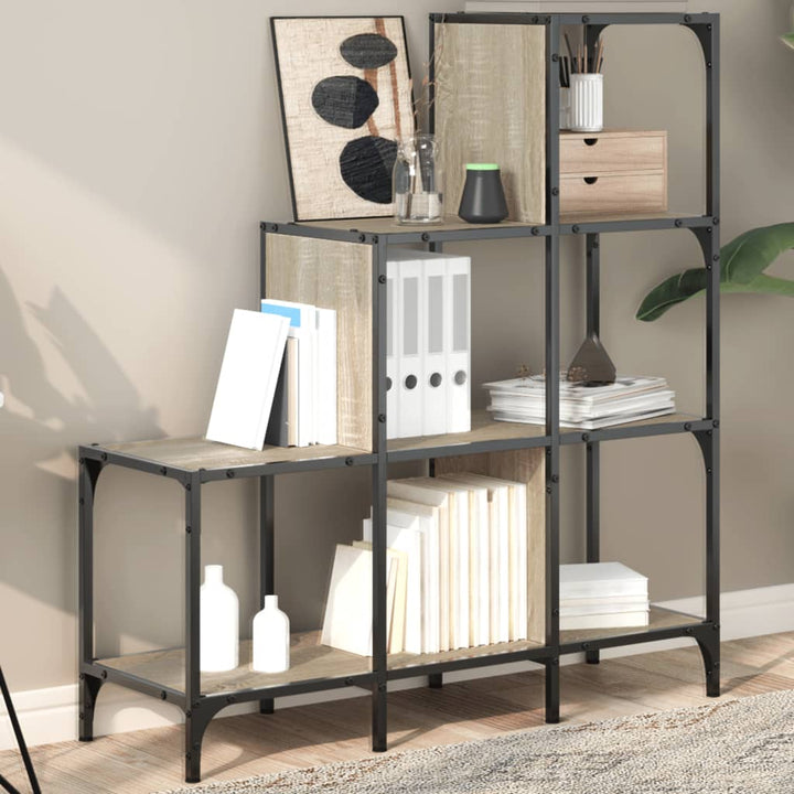 Bibliotecă, , 92X30X, Lemn Prelucrat Și Metal