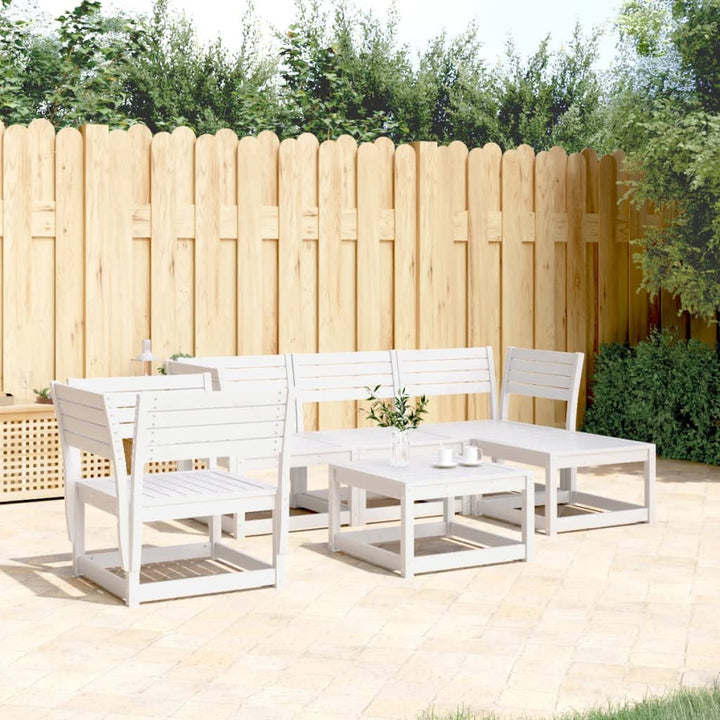 Set Mobilier Relaxare Pentru Grădină 5 Piese Lemn De Pin Tratat