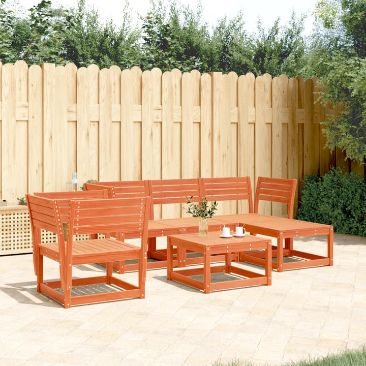 Set Mobilier Relaxare Pentru Grădină 5 Piese Lemn De Pin Tratat
