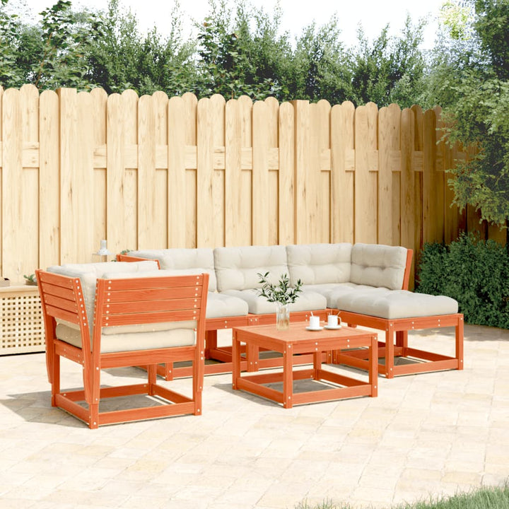 Set Mobilier Relaxare Pentru Grădină 5 Piese Lemn De Pin Tratat
