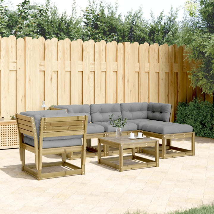 Set Mobilier Relaxare Pentru Grădină 5 Piese Lemn De Pin Tratat
