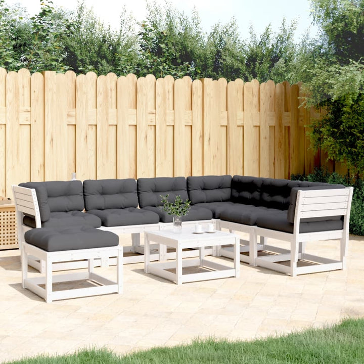 Set Mobilier De Grădină, 7 Piese, Lemn Masiv De Pin