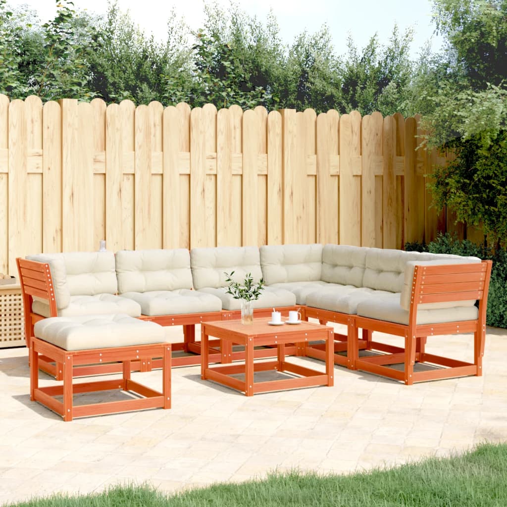 Set Mobilier De Grădină, 7 Piese, Lemn Masiv De Pin