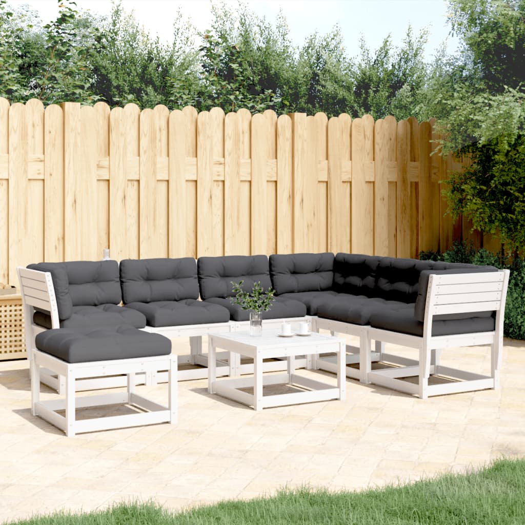 Set Mobilier De Grădină Cu Perne, 7 Piese, Lemn Masiv Douglas
