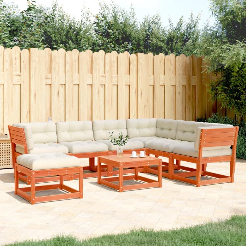 Set Mobilier De Grădină Cu Perne, 7 Piese, Lemn Masiv Douglas