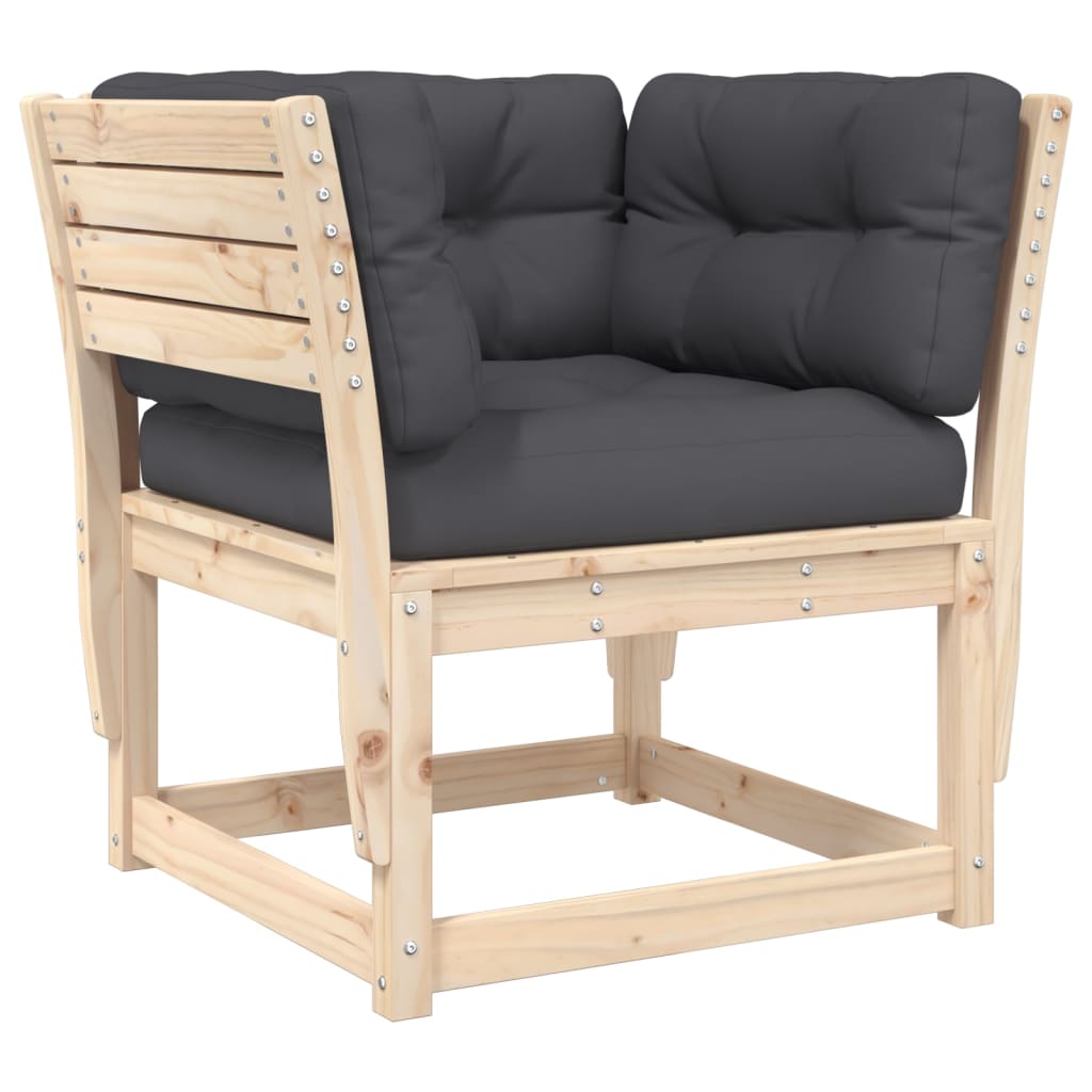 Set Mobilier De Grădină , 8 Piese, Lemn Masiv De Pin