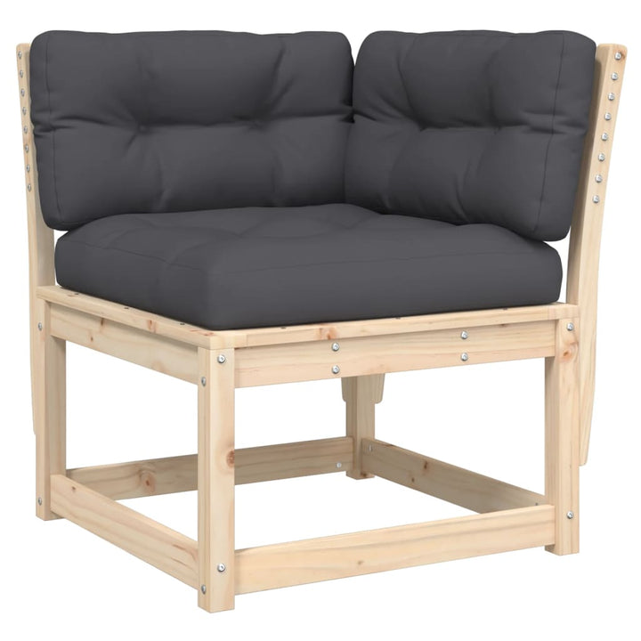 Set Mobilier De Grădină , 8 Piese, Lemn Masiv De Pin