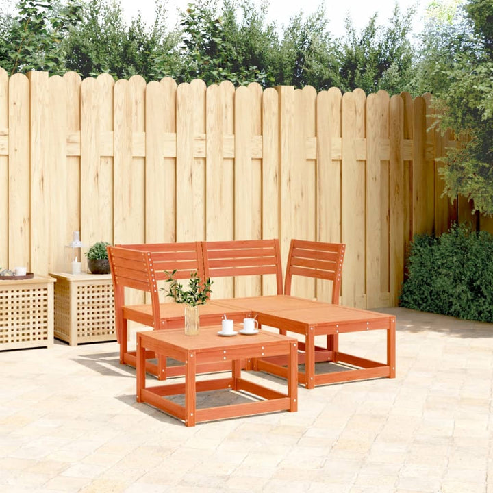 Set Mobilier De Grădină , 3 Piese, Lemn Masiv Douglas