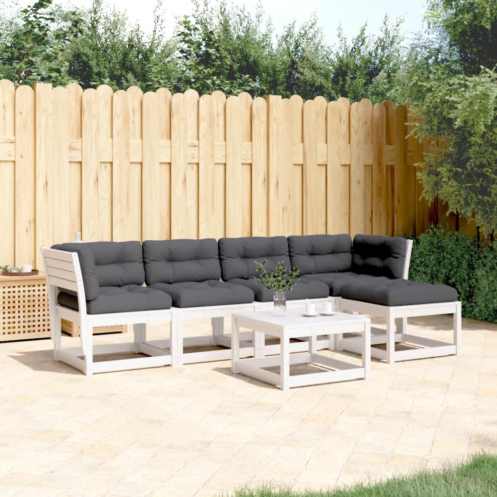 Set Mobilier De Grădină Cu Perne, 5 Piese, Lemn Masiv Douglas
