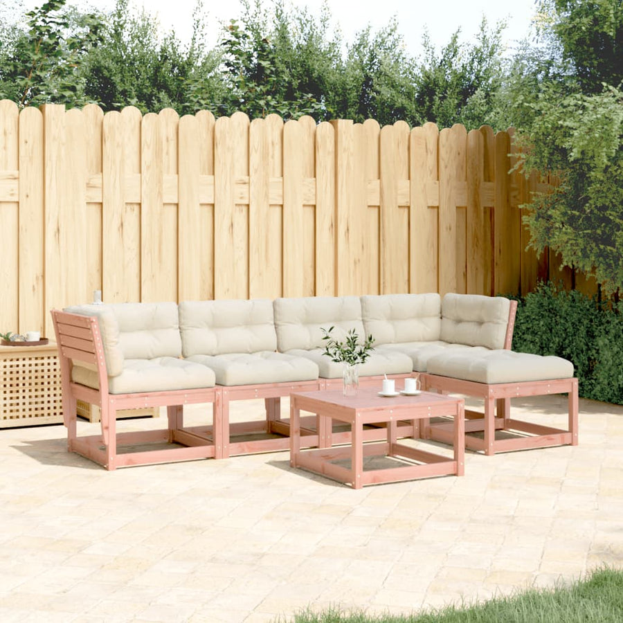 Set Mobilier De Grădină Cu Perne, 5 Piese, Lemn Masiv Douglas