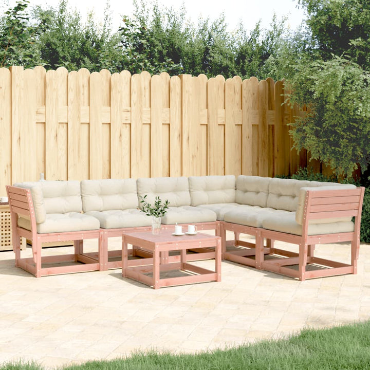 Set Canapele De Grădină Cu Perne, 6 Piese, Lemn Masiv De Pin