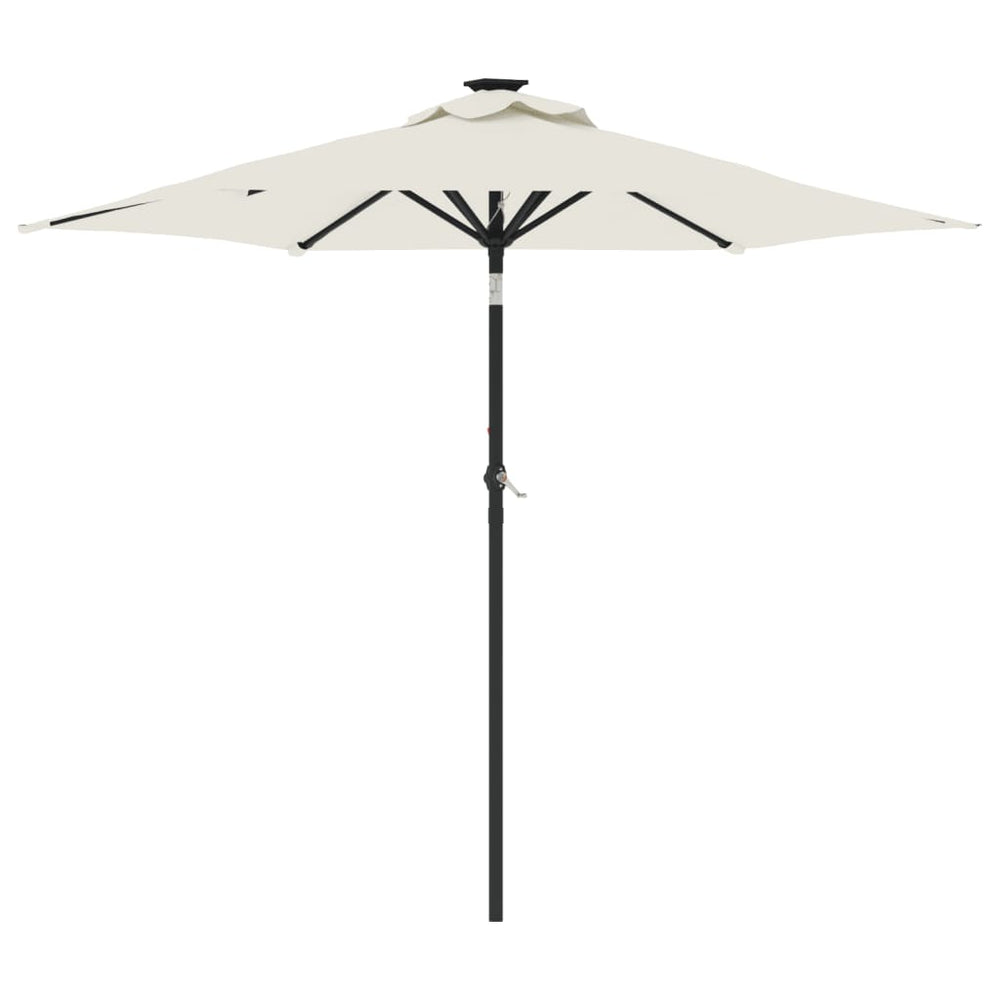 Umbrelă Soare De Grădină Stâlp Din Oțel, , 225X225X212 Cm