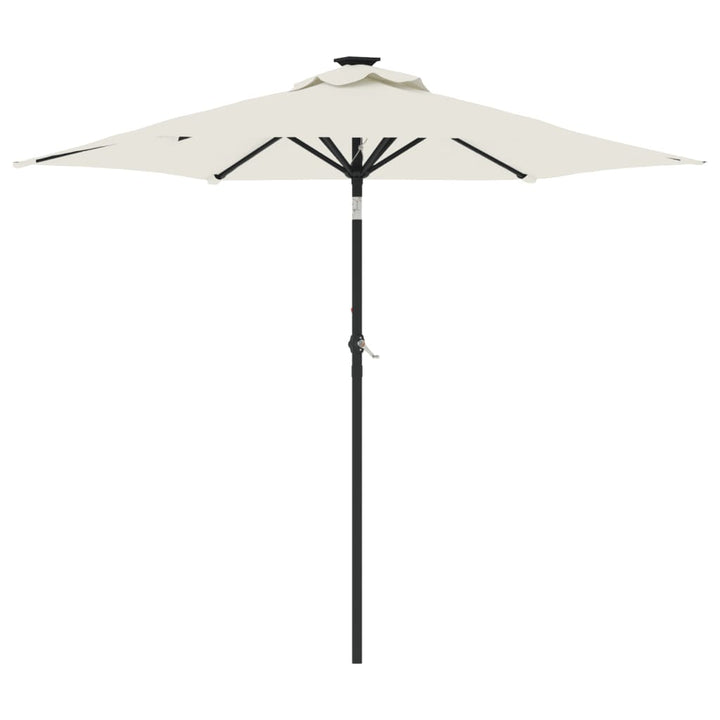 Umbrelă Soare De Grădină Stâlp Din Oțel, , 225X225X212 Cm