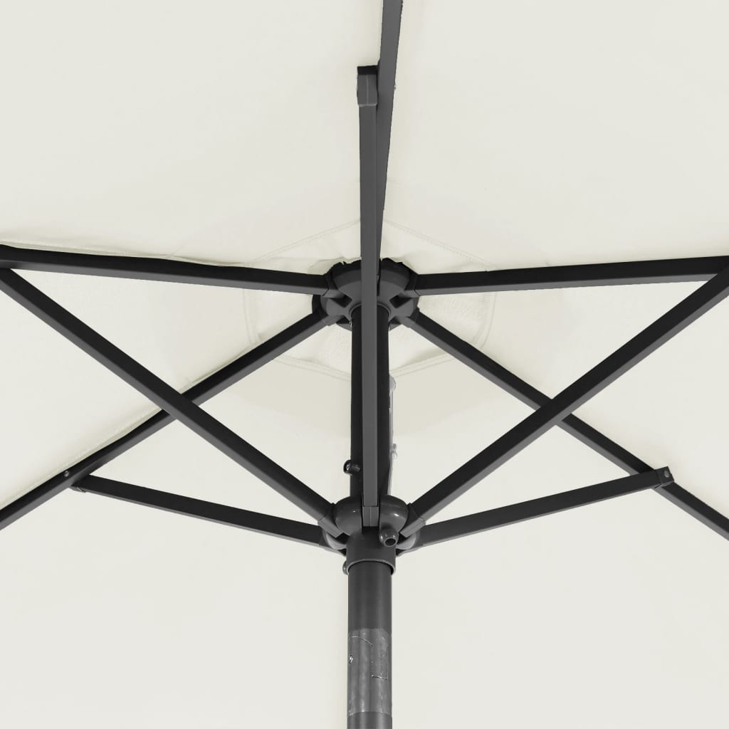 Umbrelă Soare De Grădină Stâlp Din Oțel, , 225X225X212 Cm