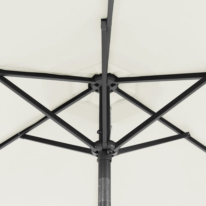 Umbrelă Soare De Grădină Stâlp Din Oțel, , 225X225X212 Cm
