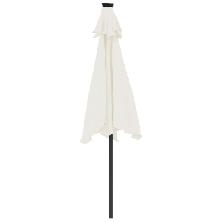 Umbrelă Soare De Grădină Stâlp Din Oțel/Led 225X225X212 Cm